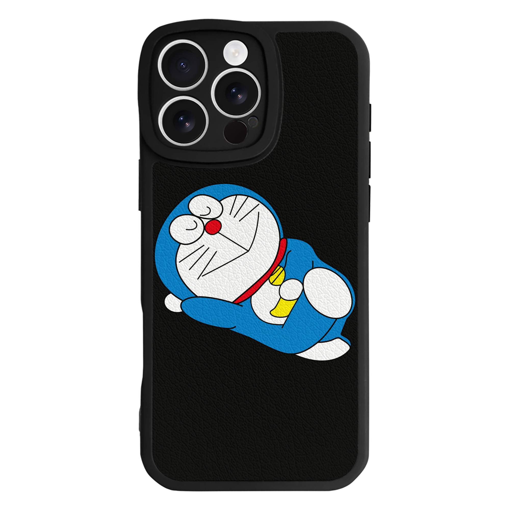 （画像用） ドラえもん Doraemon 【iPhone 16シリーズ対応】シリコンスマホケース（レザー調） 材質：シリコン